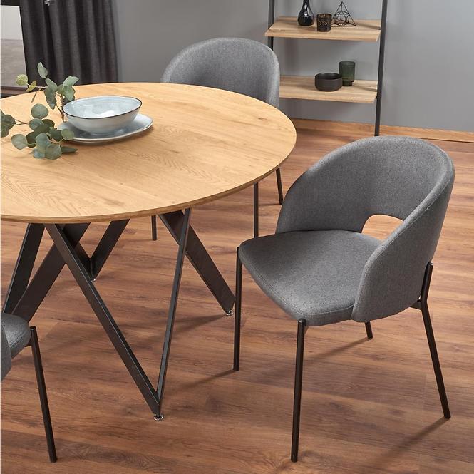 Stôl Mozambik 120 Mdf/Oceľ – Dub Zlatá/Čierna,15