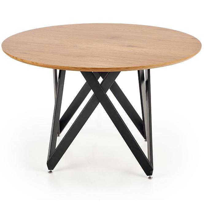 Stôl Mozambik 120 Mdf/Oceľ – Dub Zlatá/Čierna