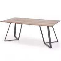 Stôl Calgary 180 Mdf/Oceľ – Orech Rustykalny/Čierna