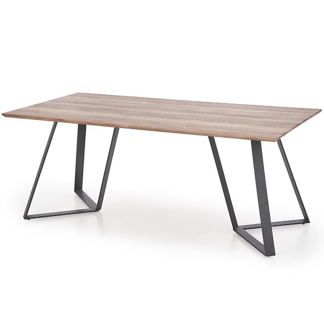Stôl Calgary 180 Mdf/Oceľ – Orech Rustykalny/Čierna