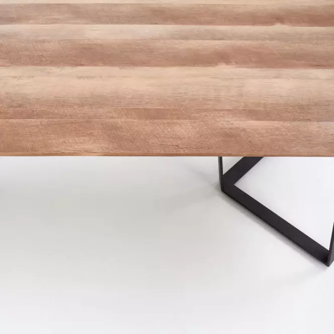 Stôl Calgary 180 Mdf/Oceľ – Orech Rustykalny/Čierna