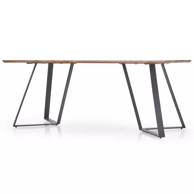 Stôl Calgary 180 Mdf/Oceľ – Orech Rustykalny/Čierna,2