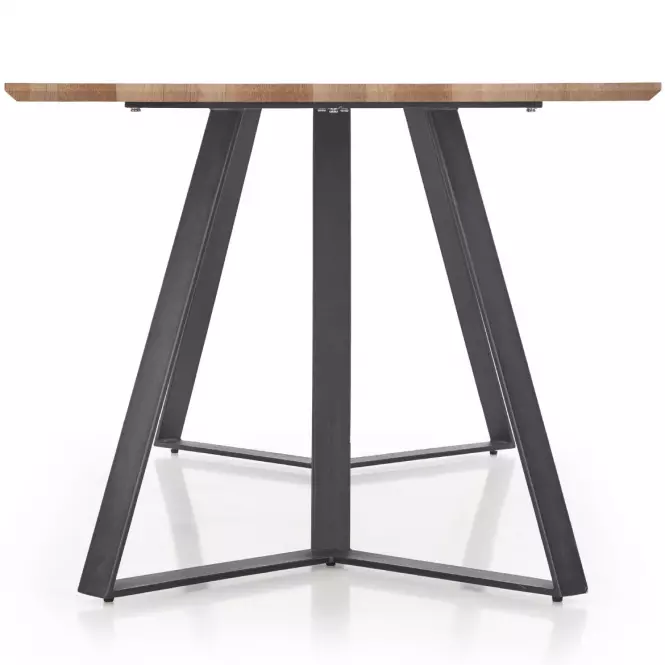 Stôl Calgary 180 Mdf/Oceľ – Orech Rustykalny/Čierna,4