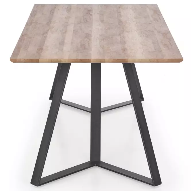 Stôl Calgary 180 Mdf/Oceľ – Orech Rustykalny/Čierna