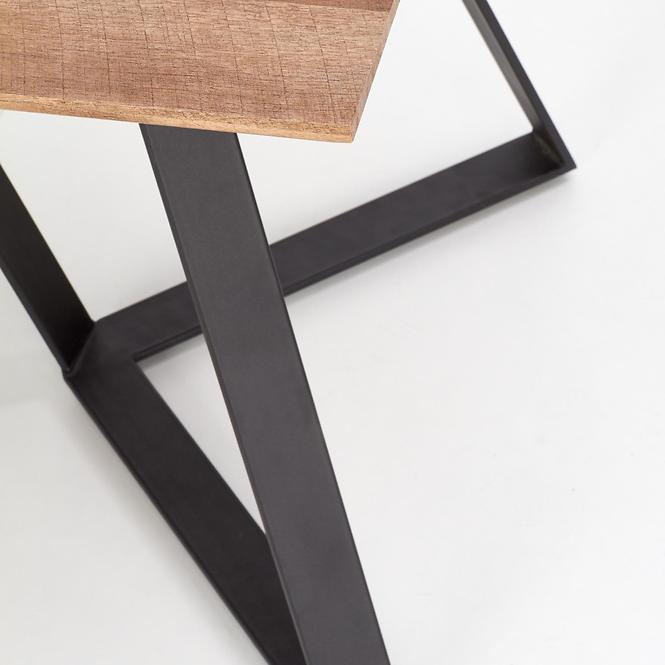 Stôl Calgary 180 Mdf/Oceľ – Orech Rustykalny/Čierna,8