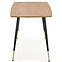 Stôl Tripolis 120x70 Mdf/Oceľ – Dub Zlatá/Čierna/Zlatá,3