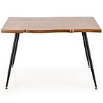 Stôl Larson 120x80 Mdf/Oceľ – Dub Naturalny/Čierna