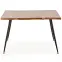 Stôl Larson 120x80 Mdf/Oceľ – Dub Naturalny/Čierna