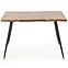 Stôl Larson 120x80 Mdf/Oceľ – Dub Naturalny/Čierna