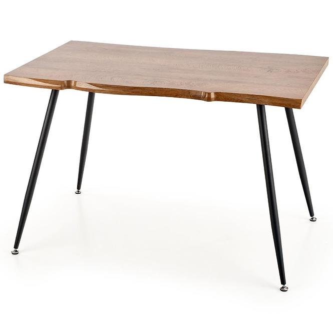 Stôl Larson 120x80 Mdf/Oceľ – Dub Naturalny/Čierna