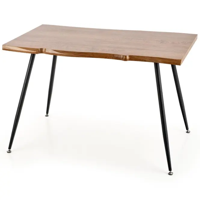 Stôl Larson 120x80 Mdf/Oceľ – Dub Naturalny/Čierna,2