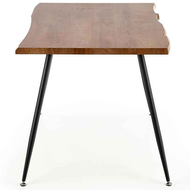 Stôl Larson 120x80 Mdf/Oceľ – Dub Naturalny/Čierna