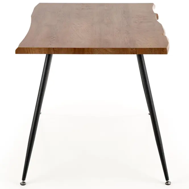 Stôl Larson 120x80 Mdf/Oceľ – Dub Naturalny/Čierna,3