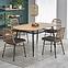 Stôl Jackson 160 Mdf/Rattan/Oceľ – Dub Zlatá/Čierna,13