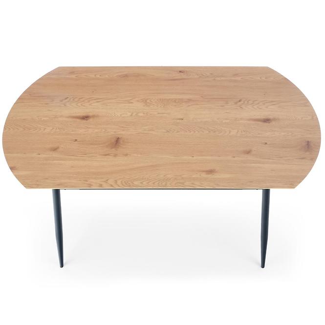 Stôl Jackson 160 Mdf/Rattan/Oceľ – Dub Zlatá/Čierna