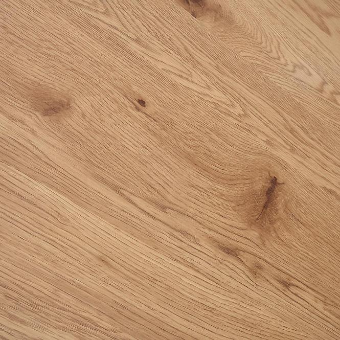 Stôl Jackson 160 Mdf/Rattan/Oceľ – Dub Zlatá/Čierna