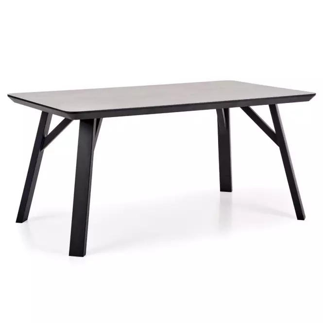 Stôl Halifax 160 Mdf/Oceľ – Beton/Čierna