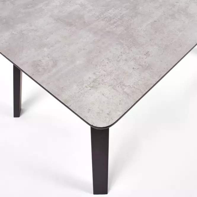 Stôl Halifax 160 Mdf/Oceľ – Beton/Čierna