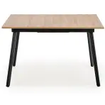 Rozkladací stôl Albon 120/160x80cm Mdf/Oceľ – Dub Sanoma/Popolavý/Čierna
