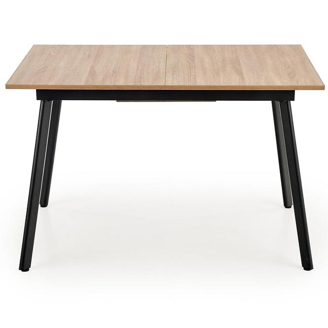Rozkladací stôl Albon 120/160x80cm Mdf/Oceľ – Dub Sanoma/Popolavý/Čierna