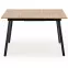Rozkladací stôl Albon 120/160x80cm Mdf/Oceľ – Dub Sanoma/Popolavý/Čierna