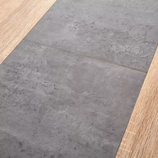 Rozkladací stôl Albon 120/160x80cm Mdf/Oceľ – Dub Sanoma/Popolavý/Čierna