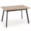 Rozkladací stôl Albon 120/160x80cm Mdf/Oceľ – Dub Sanoma/Popolavý/Čierna,2