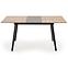 Rozkladací stôl Albon 120/160x80cm Mdf/Oceľ – Dub Sanoma/Popolavý/Čierna,3