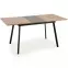 Rozkladací stôl Albon 120/160x80cm Mdf/Oceľ – Dub Sanoma/Popolavý/Čierna,6