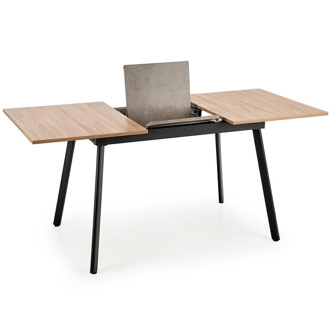 Rozkladací stôl Albon 120/160x80cm Mdf/Oceľ – Dub Sanoma/Popolavý/Čierna,9