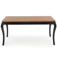 Rozkladací stôl Windsor 160/240x90cm Płyta/Drevo – Tmavé Dub/Čierna