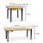 Rozkladací stôl Sorbus 100/200x100cm Mdf/Drevo – Dub Miodow/Grafit,3