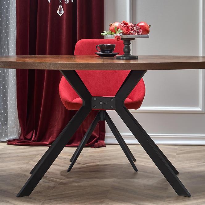 Stôl Locarno 170 Mdf/Oceľ – Orechowy/Čierna