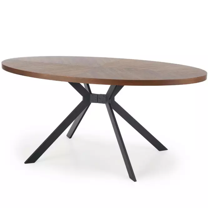 Stôl Locarno 170 Mdf/Oceľ – Orechowy/Čierna,2
