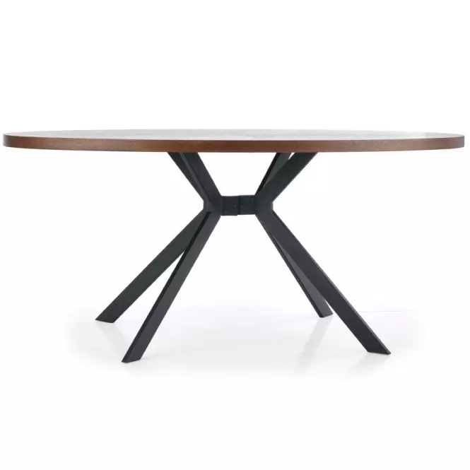 Stôl Locarno 170 Mdf/Oceľ – Orechowy/Čierna,4