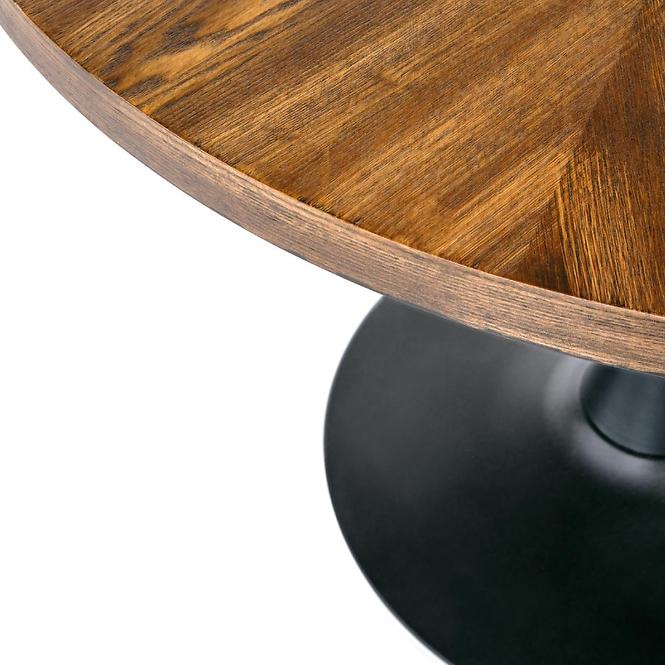 Stôl Carmelo 100 Mdf/Oceľ – Orechowy/Čierna,4