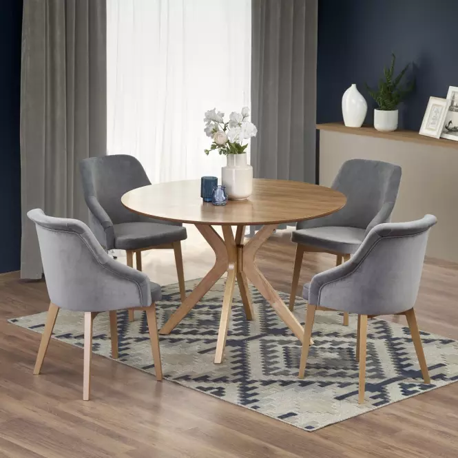 Stôl Nicolas 120 Mdf/Drevo – Dub Naturalny