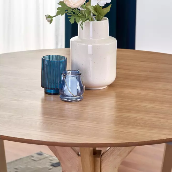 Stôl Nicolas 120 Mdf/Drevo – Dub Naturalny