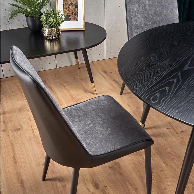 Stôl Embos 120 Mdf/Oceľ – Čierna/Zlatá