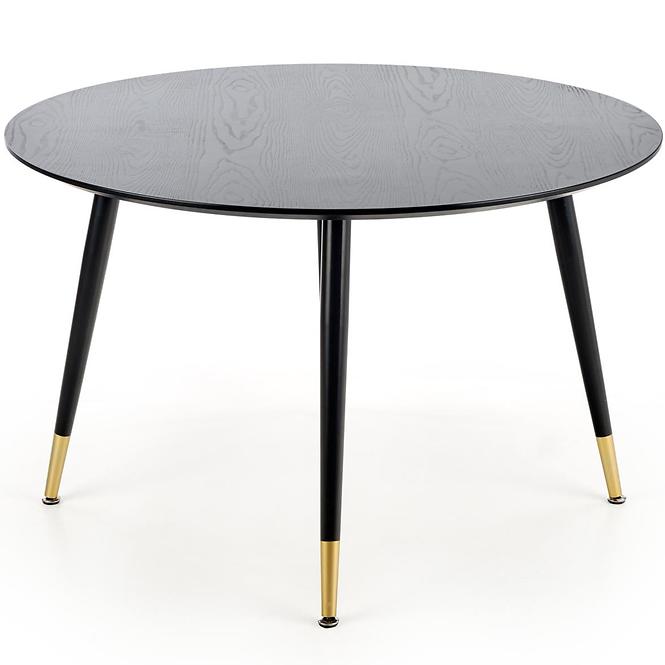 Stôl Embos 120 Mdf/Oceľ – Čierna/Zlatá