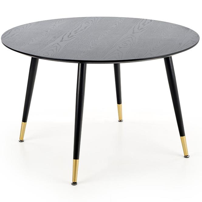 Stôl Embos 120 Mdf/Oceľ – Čierna/Zlatá