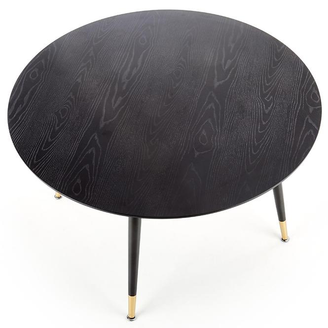 Stôl Embos 120 Mdf/Oceľ – Čierna/Zlatá