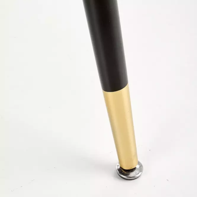 Stôl Embos 120 Mdf/Oceľ – Čierna/Zlatá