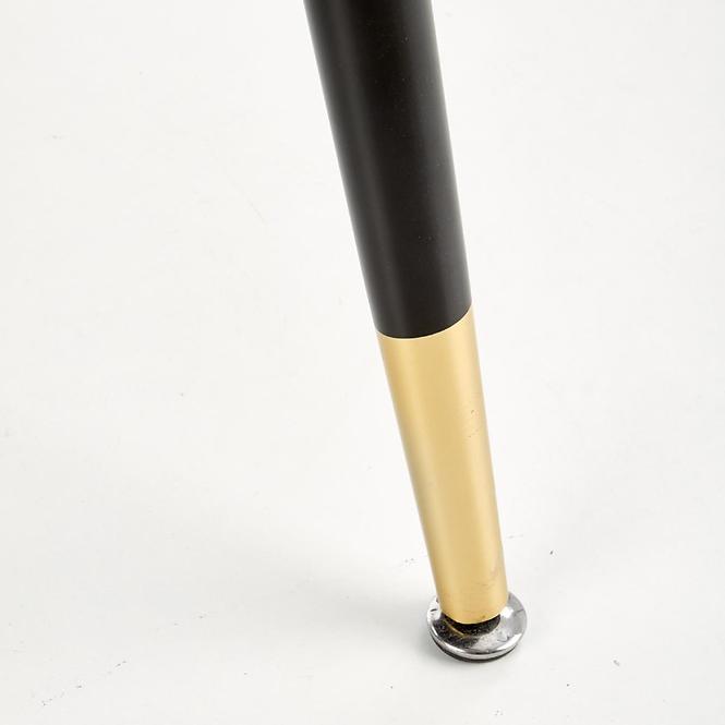 Stôl Embos 120 Mdf/Oceľ – Čierna/Zlatá