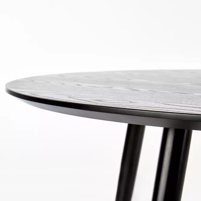 Stôl Embos 120 Mdf/Oceľ – Čierna/Zlatá