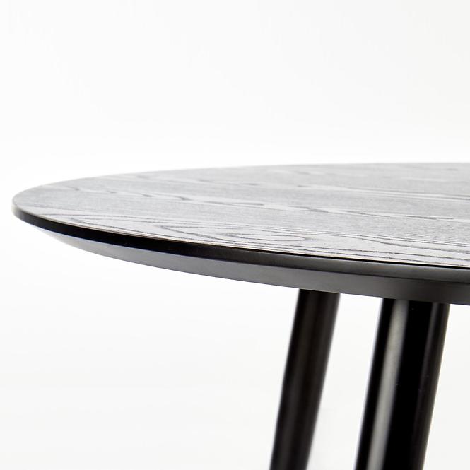 Stôl Embos 120 Mdf/Oceľ – Čierna/Zlatá
