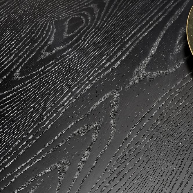 Stôl Embos 120 Mdf/Oceľ – Čierna/Zlatá