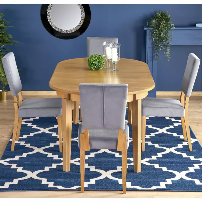 Rozkladací stôl Sorbus 100/200x100cm Mdf/Drevo – Dub Med