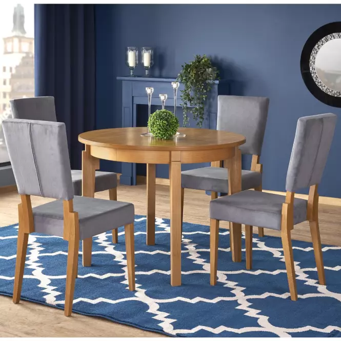 Rozkladací stôl Sorbus 100/200x100cm Mdf/Drevo – Dub Med