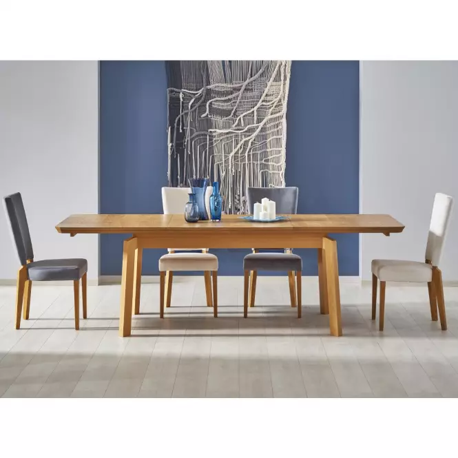 Rozkladací stôl Rois 160/250x90cm Mdf/Drevo – Dub Med
